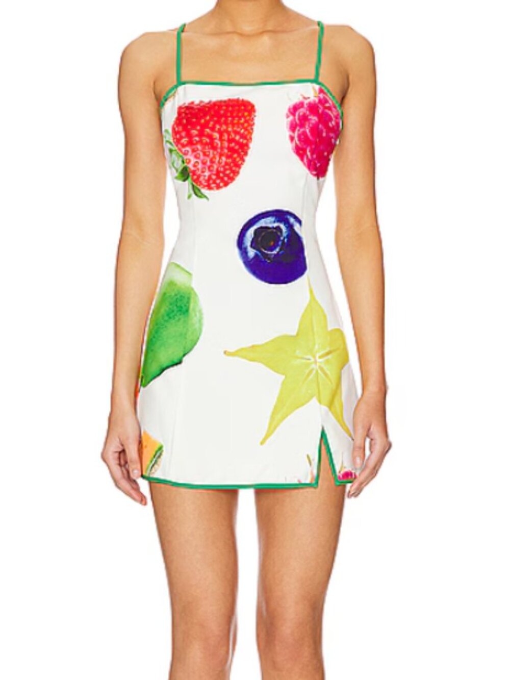 NWT Tyler McGillivary Fruit Basket Mini Dress, Thin Straps - Womens Medium